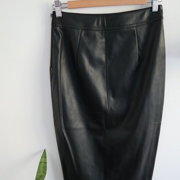 Le Château Faux Leather Skirt - Picture 4 of 11